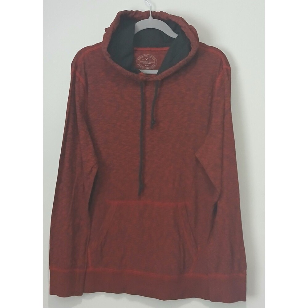 American Eagle Outfitters Pullover Hoodie. Burgundy/Black. Men Size Large